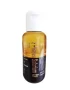 Golden Brown Melanin Oil 100ml dvifazis soliariumo aliejus - gintarinės ir rudos spalvos ampulė su melaninu, vitaminais A, C, E, B5, kolagenu, pantenoliu ir alavijais intensyviam ir ilgalaikiam veido bei kūno įdegiui