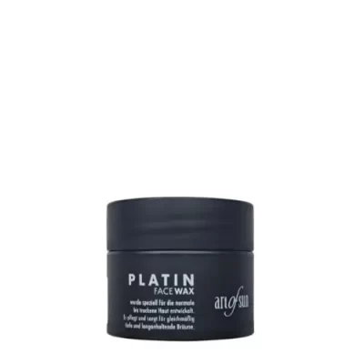 Art of Sun Platin Face Wax 15ml veido vaškas - juodas indelis su baltu užrašu, speciali vaško konsistencija sausai ir normaliai veido bei dekoltė odos priežiūrai ir giliam įdegiui