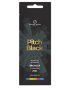 Seven Suns Pitch Black 250x bronzer 15ml itin stiprus soliariumo kremas - juoda pakuotė su žalsvomis garso bangomis ir auksiniais užrašais, maksimalaus stiprumo bronzantas momentiniam tamsiai rudos spalvos įdegiui