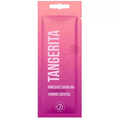 Tangerita soliariumo kremas 15 ml – žėrintis įdegio losjonas su momentiniu bronzantu, rausvai rožinės spalvos pakuotė