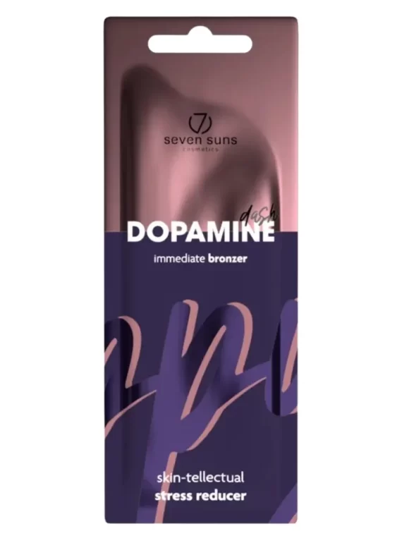 Seven Suns Dopamine Dash momentinio bronzanto (immediate bronzer) 15 ml pakuotė rausvai violetinio dizaino