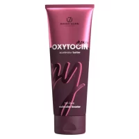Seven Suns Oxytocin Dream įdegio akseleratoriaus sviesto (accelerator butter) 250 ml pakuotė rausvai bordo spalvos dizainu.