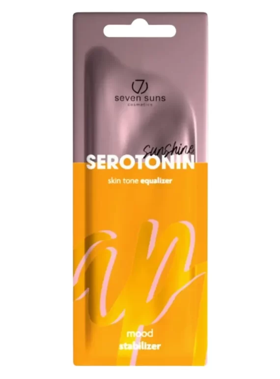 Seven Suns Serotonin Sunshine odos tono suvienodintojo (skin tone equalizer) 15 ml pakuotė geltonai rožinio dizaino