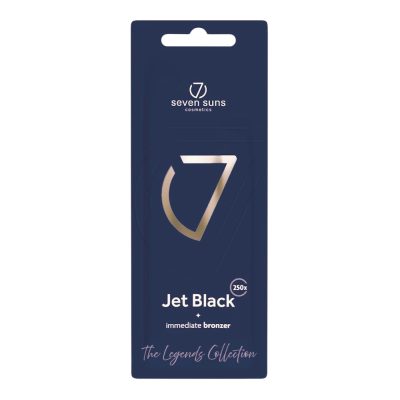 7suns Jet Black Iconic Immediate Bronzer - soliariumo kremas su bronzantais 15ml