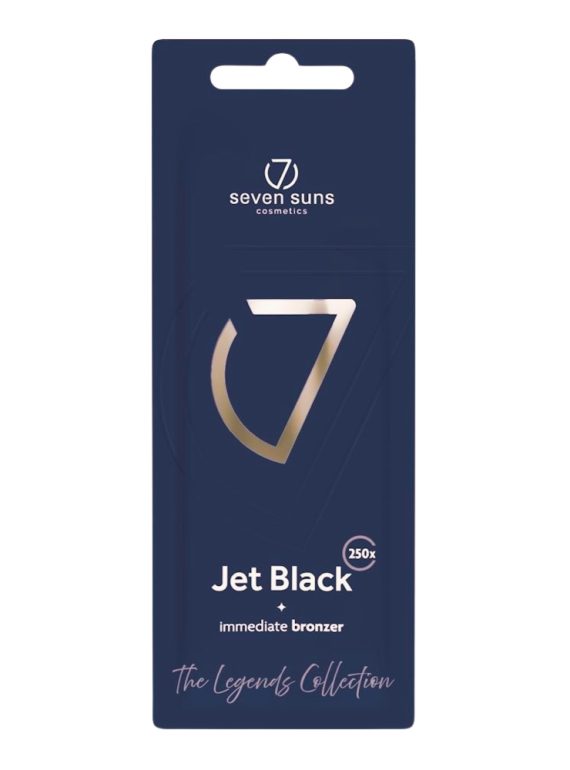 7suns Jet Black Iconic Immediate Bronzer - soliariumo kremas su bronzantais 15ml