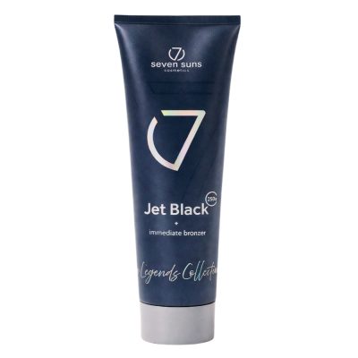 7suns Jet Black Iconic Immediate Bronzer - soliariumo kremas su bronzantais 250ml