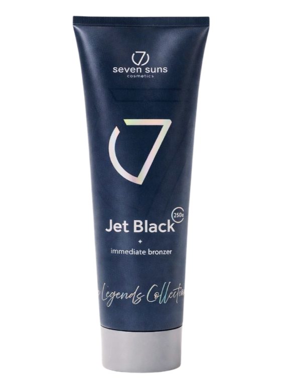 7suns Jet Black Iconic Immediate Bronzer - soliariumo kremas su bronzantais 250ml