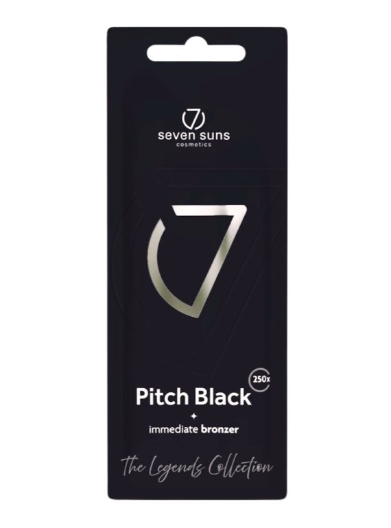 7suns Pitch Black Immediate Bronzer - soliariumo kremas su bronzantais 15ml