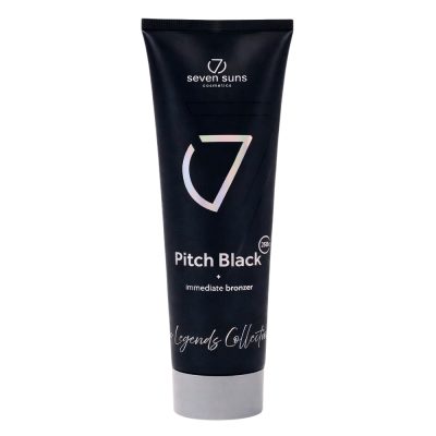 7suns Pitch Black Immediate Bronzer - soliariumo kremas su bronzantais 250ml