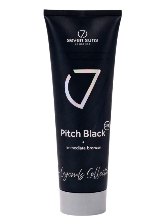 7suns Pitch Black Immediate Bronzer - soliariumo kremas su bronzantais 250ml